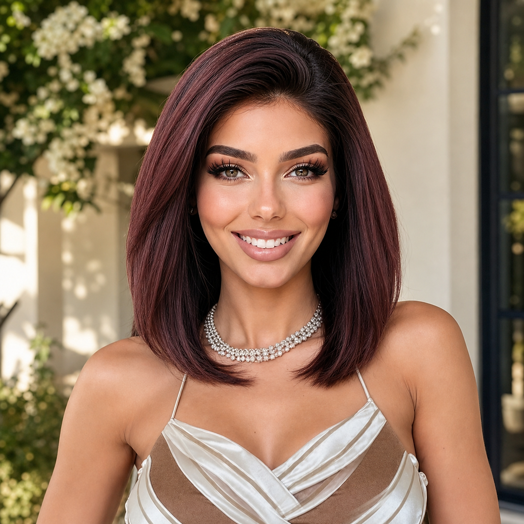 Delilah - Burgundy Brown